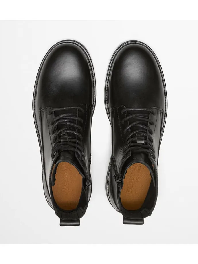 Leder-Boots "Rony" in Schwarz