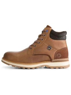 Leder-Boots "Sundby" in Hellbraun