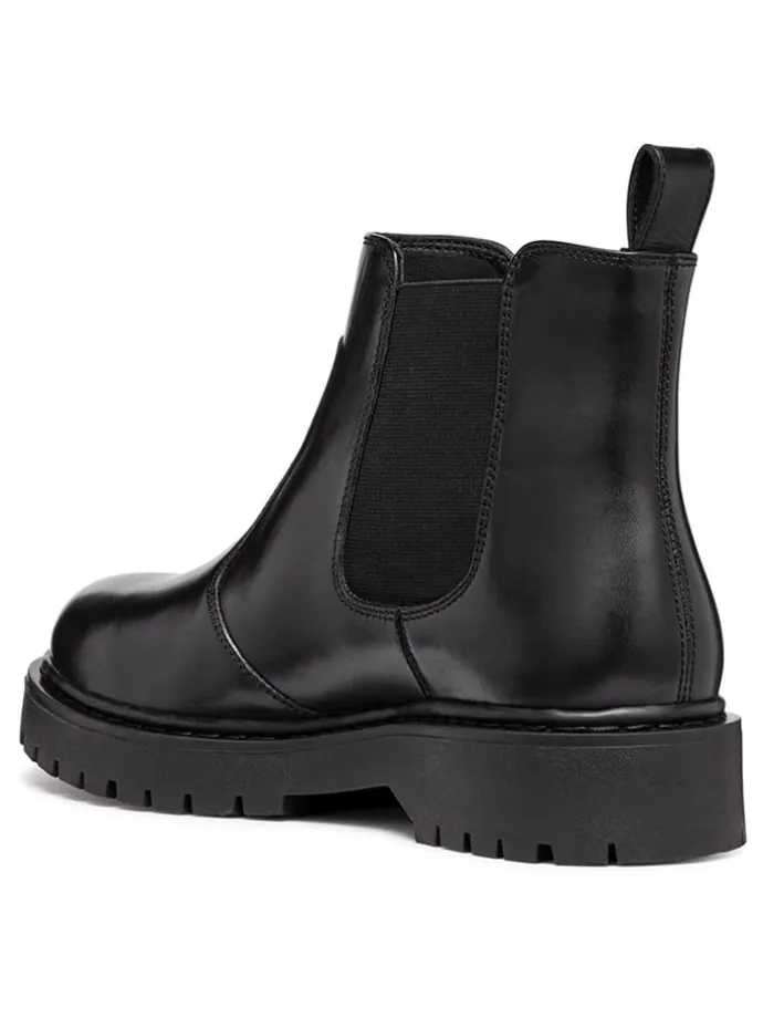 Leder-Chelsea-Boots "Bleyze" in Schwarz
