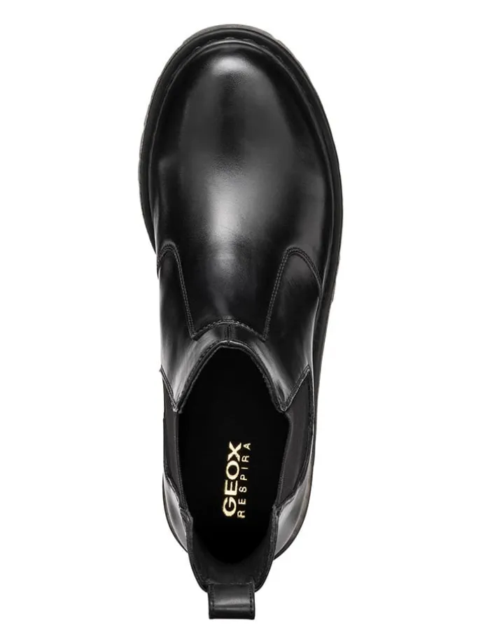 Leder-Chelsea-Boots "Bleyze" in Schwarz