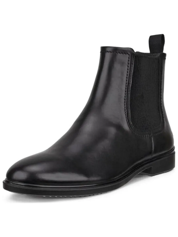 Leder-Chelsea-Boots "Classic" in Schwarz