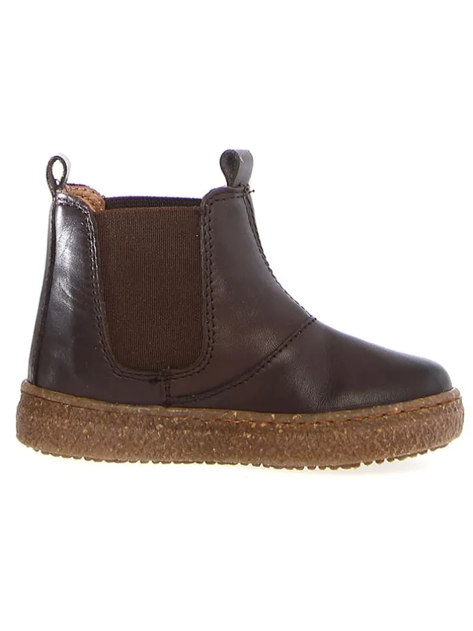 Leder-Chelsea-Boots "Figus" in Dunkelbraun