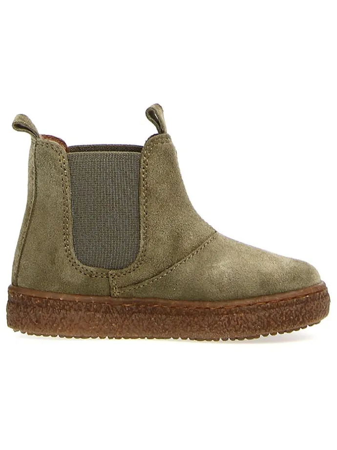 Leder-Chelsea-Boots "Figus" in Grün