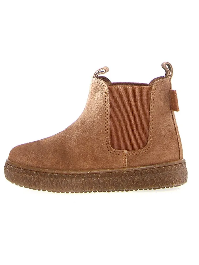 Leder-Chelsea-Boots "Figus" in Hellbraun