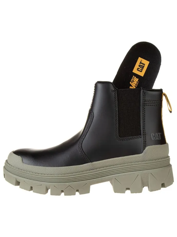 Leder-Chelsea-Boots "Hardwear" in Schwarz