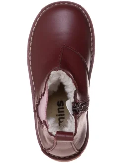 Leder-Chelsea-Boots in Bordeaux