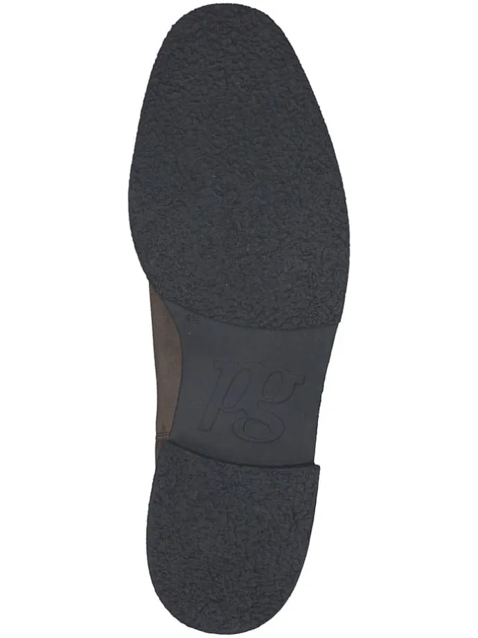 Leder-Chelsea-Boots in Braun