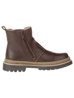 Leder-Chelsea-Boots in Braun