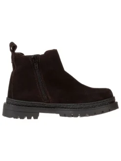 Leder-Chelsea-Boots in Braun