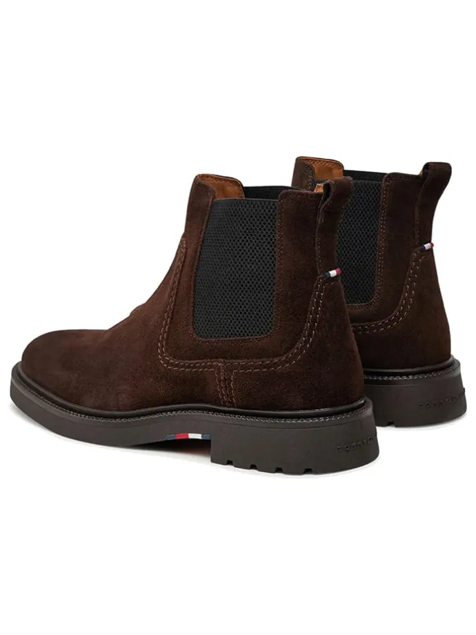 Leder-Chelsea-Boots in Braun