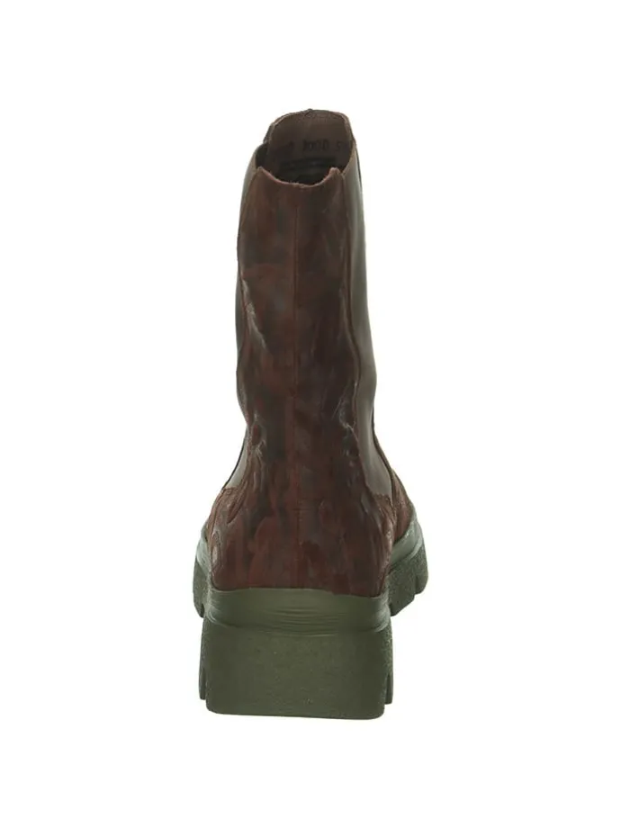 Leder-Chelsea-Boots in Braun