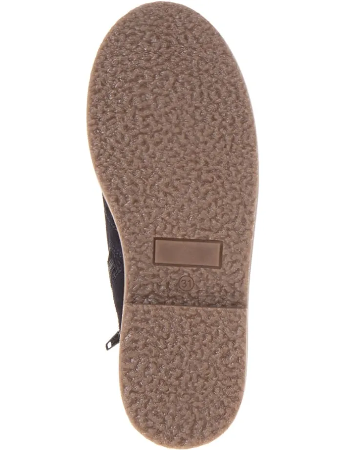 Leder-Chelsea-Boots in Dunkelblau