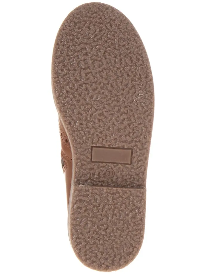 Leder-Chelsea-Boots in Hellbraun