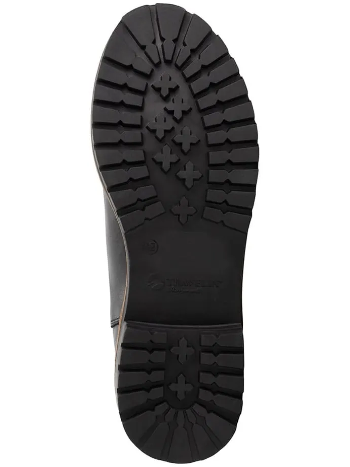 Leder-Chelsea-Boots in Schwarz