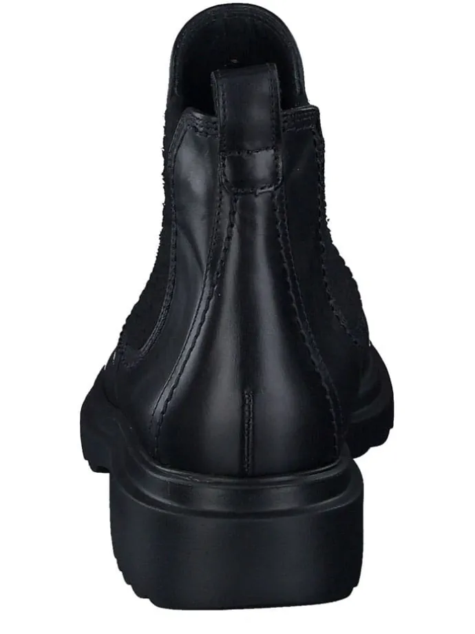 Leder-Chelsea-Boots in Schwarz