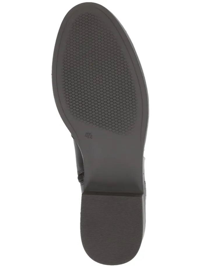 Leder-Chelsea-Boots in Schwarz