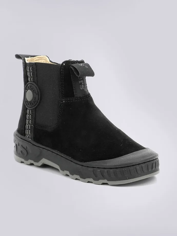 Leder-Chelsea-Boots "Kicktrust" in Schwarz