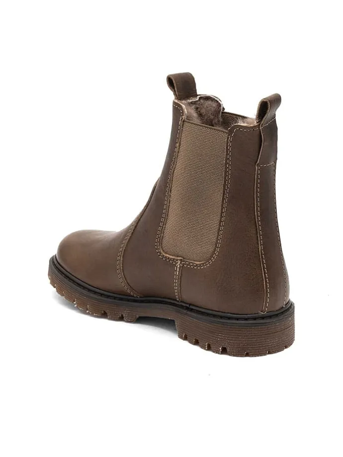Leder-Chelsea-Boots "Neel" in Braun