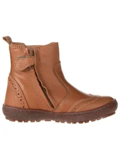Leder-Chelsea-Boots "Norbert" in Hellbraun