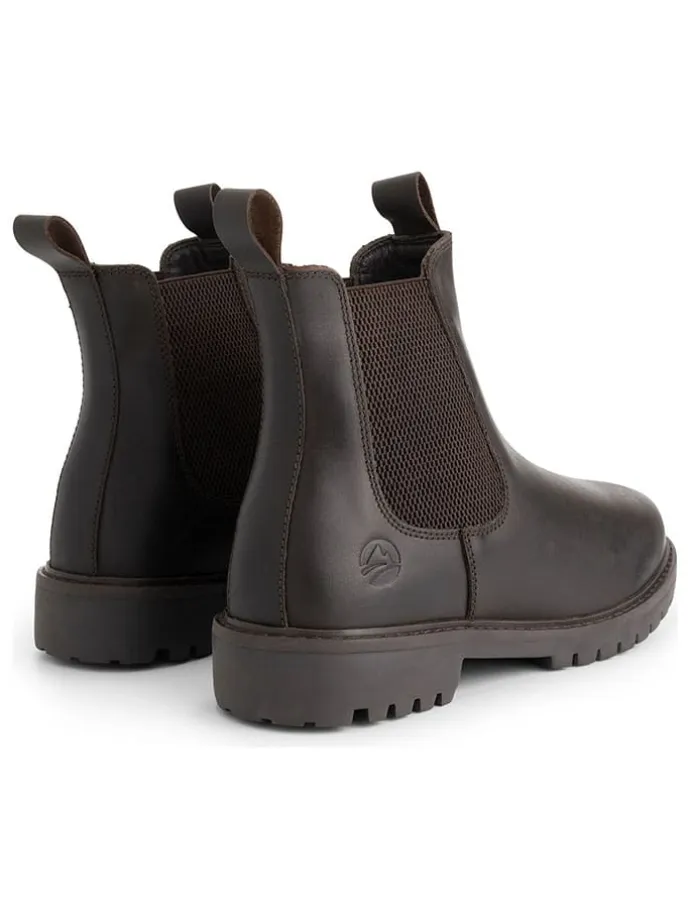 Leder-Chelsea-Boots "Sandnes" in Braun