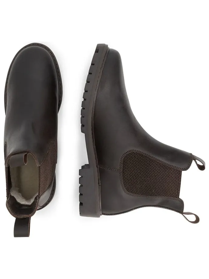 Leder-Chelsea-Boots "Sandnes" in Braun