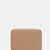 Leder-Geldbörse "Alexis M" in Beige - (B)11 x (H)8,5 x (T)3 cm