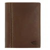 Leder-Geldbörse "Bilbao" in Braun - (B)10 x (H)12,7 x (T)1,5 cm