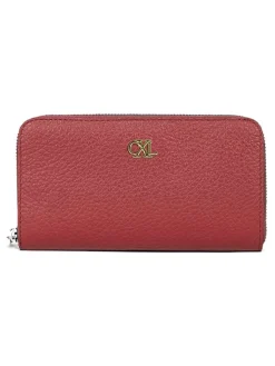Leder-Geldbörse "Concorde" in Pink - (B)20 x (H)11 x (T)2 cm