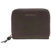 Leder-Geldbörse in Braun - (B)13 x (H)10 x (T)2,5 cm
