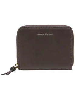 Leder-Geldbörse in Braun - (B)13 x (H)10 x (T)2,5 cm