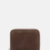 Leder-Geldbörse in Braun - (B)10 x (H)8 x (T)2 cm