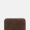 Leder-Geldbörse in Braun - (B)15 x (H)9 x (T)2 cm