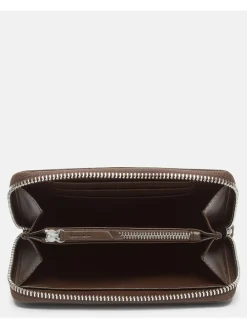 Leder-Geldbörse in Braun - (B)15 x (H)9 x (T)2 cm