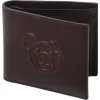 Leder-Geldbörse in Braun - (B)9 x (H)11 cm