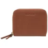 Leder-Geldbörse in Cognac - (B)13 x (H)10 x (T)2,5 cm