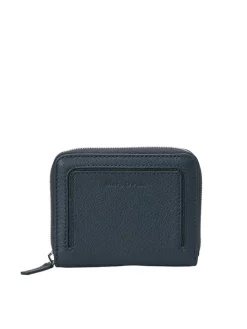 Leder-Geldbörse in Dunkelblau - (B)13 x (H)10 x (T)2,5 cm