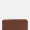 Leder-Geldbörse in Hellbraun - (B)19 x (H)9 x (T)2 cm