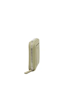 Leder-Geldbörse in Khaki - (B)13 x (H)10 x (T)2,5 cm