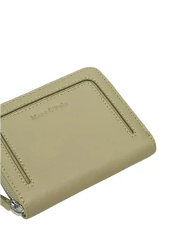 Leder-Geldbörse in Khaki - (B)13 x (H)10 x (T)2,5 cm
