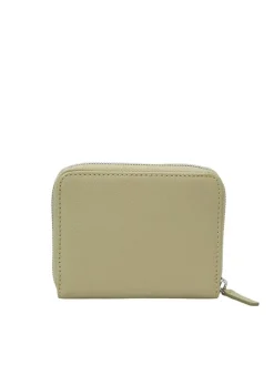 Leder-Geldbörse in Khaki - (B)13 x (H)10 x (T)2,5 cm