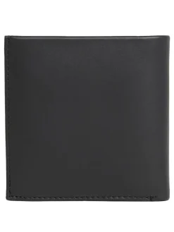 Leder-Geldbörse in Schwarz
