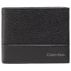 Leder-Geldbörse in Schwarz - (B)10,5 x (H)8,5 x (T)2,5 cm