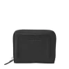 Leder-Geldbörse in Schwarz - (B)13 x (H)10 x (T)2,5 cm