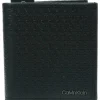 Leder-Geldbörse in Schwarz - (B)10,5 x (H)10 x (T)3 cm