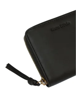 Leder-Geldbörse in Schwarz - (B)13 x (H)10 x (T)2,5 cm