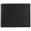 Leder-Geldbörse "Niagara" in Schwarz - (B)11 x (H)8,5 x (T)2 cm