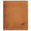 Leder-Geldbörse "Nimbus" in Camel - (B)10 x (H)12 x (T)2 cm