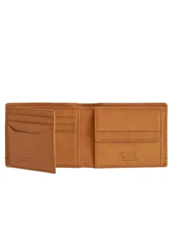 Leder-Geldbörse "Nimbus" in Camel - (B)11 x (H)8,5 x (T)2 cm