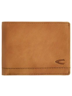 Leder-Geldbörse "Nimbus" in Camel - (B)12,5 x (H)9,5 x (T)1,5 cm