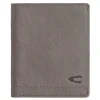 Leder-Geldbörse "Nimbus" in Grau - (B)10 x (H)12 x (T)2 cm